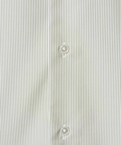 UNITED ARROWS（ユナイテッドアローズ）の「イージーケア AG キャンディーストライプ セミワイドカラーシャツ ー抗菌防臭ー（シャツ/ブラウス・メンズ・ライム・41cm/39cm/38cm/40cm）」の8枚目の写真