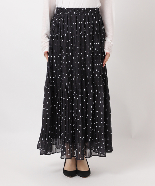 Spick & Span（スピックアンドスパン）の「《WEB限定 / 追加》ドットプリーツイージースカート（スカート・レディース・マルチ・38/36）」の19枚目の写真