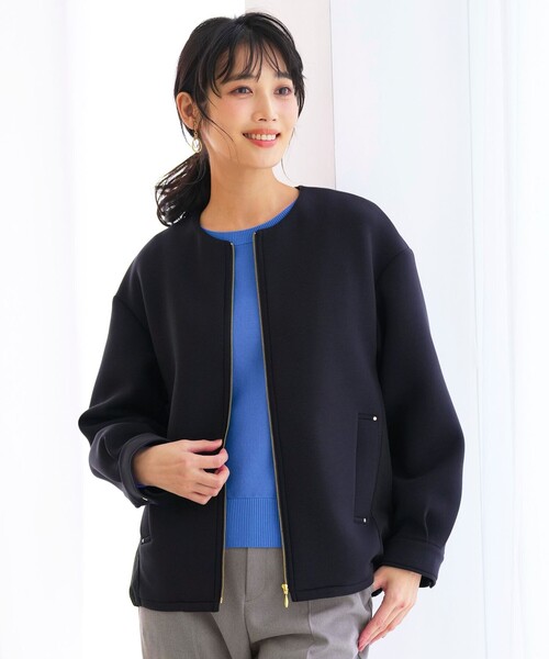 ANY SIS（エニィスィス）の「フォルミックコンビ アウター（その他アウター・レディース・ネイビー系/アイボリー系・X-LARGE）」の2枚目の写真
