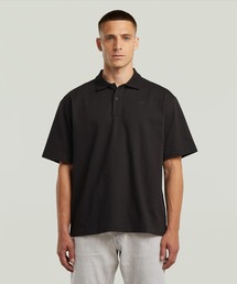 G-STAR | Loose Polo/ガーメントウォッシュワンポイントオーバーサイズルーズポロシャツ(ポロシャツ)