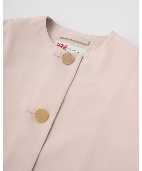 Traditional Weatherwear（トラディショナルウェザーウェア）の「MALTON N/C（ステンカラーコート・レディース・ベージュ系その他/ブルー系その他7・32/30/34）」の3枚目の写真