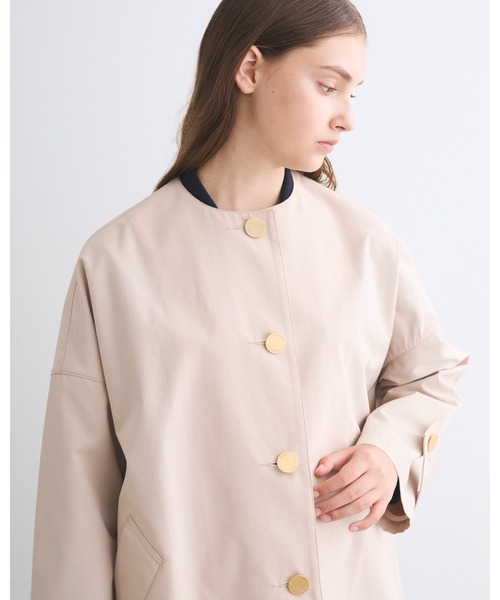 Traditional Weatherwear（トラディショナルウェザーウェア）の「MALTON N/C（ステンカラーコート・レディース・ベージュ系その他/ブルー系その他7・32/30/34）」の7枚目の写真