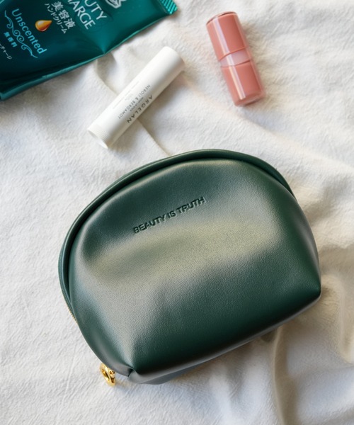 Sowel. / ソエル 】 ラウンド フェイクレザー ポーチ #（ポーチ