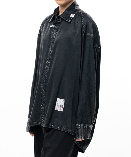 Maison MIHARA YASUHIRO(メゾンミハラヤスヒロ)の「Vintage Like Satin Shirt(シャツ/ブラウス・レディース・ブラック・38/36)」の5枚目の写真