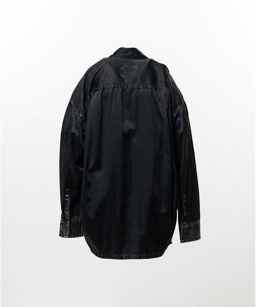 Maison MIHARA YASUHIRO(メゾンミハラヤスヒロ)の「Vintage Like Satin Shirt(シャツ/ブラウス・レディース・ブラック・38/36)」の7枚目の写真