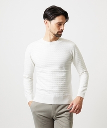 MICHEL KLEIN HOMME    | クラシカルクルーネックニット(ニット/セーター)