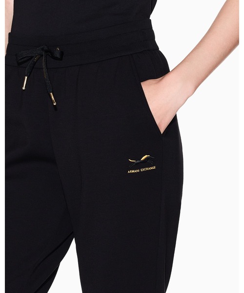 ARMANI EXCHANGE(アルマーニエクスチェンジ)の「【A|X アルマーニ エクスチェンジ】<CHINESE NEW YEAR CAPSULE>ホースデザイン スウェットジョガーパンツ(スウェットパンツ・レディース・ブラック・LARGE/SMALL/MEDIUM/X-SMALL)」の3枚目の写真