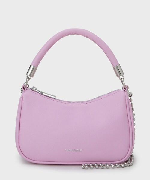 OPAQUE.CLIP（オペークドットクリップ）の「【2WAY】ボールチェーンミニショルダー（ショルダーバッグ・レディース・ブラック/ベビーピンク/ライトイエロー系・00）」の11枚目の写真