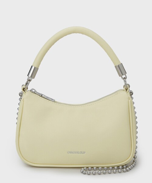 OPAQUE.CLIP（オペークドットクリップ）の「【2WAY】ボールチェーンミニショルダー（ショルダーバッグ・レディース・ブラック/ベビーピンク/ライトイエロー系・00）」の12枚目の写真