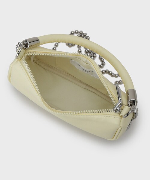 OPAQUE.CLIP（オペークドットクリップ）の「【2WAY】ボールチェーンミニショルダー（ショルダーバッグ・レディース・ブラック/ベビーピンク/ライトイエロー系・00）」の16枚目の写真