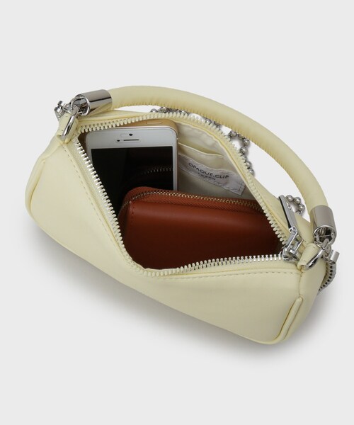 OPAQUE.CLIP（オペークドットクリップ）の「【2WAY】ボールチェーンミニショルダー（ショルダーバッグ・レディース・ブラック/ベビーピンク/ライトイエロー系・00）」の19枚目の写真