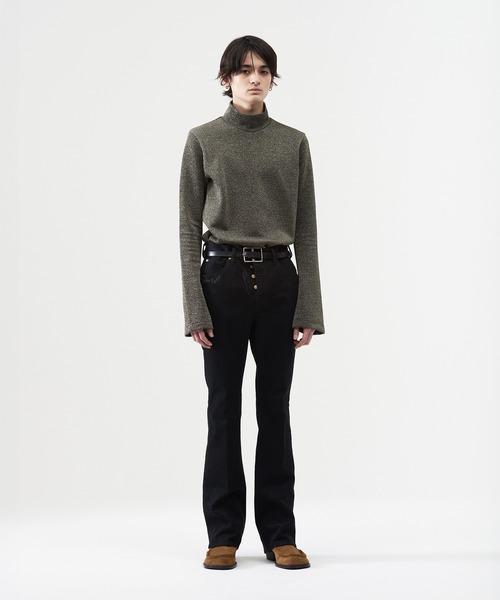 BED J.W. FORD(ベッドフォード)の「Skinny Denim Pants(デニムパンツ・メンズ・ブラック・0/1)」の4枚目の写真