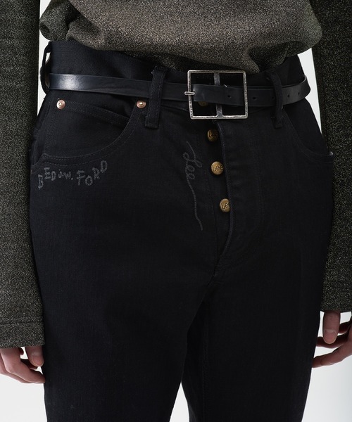 BED J.W. FORD(ベッドフォード)の「Skinny Denim Pants(デニムパンツ・メンズ・ブラック・0/1)」の2枚目の写真