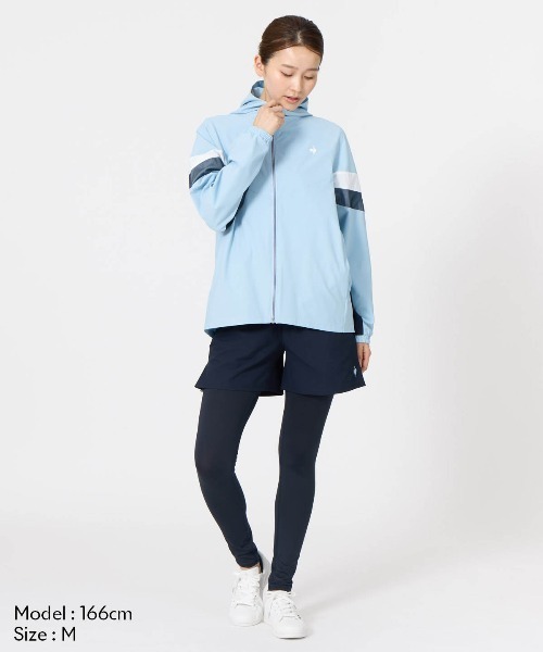 le coq sportif（ルコックスポルティフ）の「【ルコックスポルティフ】撥水/遮熱/ストレッチサンスクリーンクロスジャケット　ウィンドブレーカー（ナイロンジャケット・レディース・ネイビー/ピンク/ホワイト/ブルー・S/M/L/XL）」の12枚目の写真