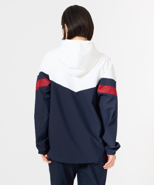 le coq sportif（ルコックスポルティフ）の「【ルコックスポルティフ】撥水/遮熱/ストレッチサンスクリーンクロスジャケット　ウィンドブレーカー（ナイロンジャケット・レディース・ネイビー/ピンク/ホワイト/ブルー・S/M/L/XL）」の18枚目の写真