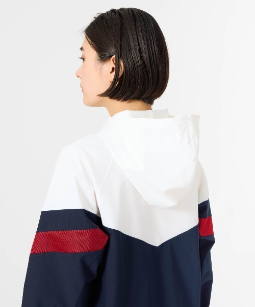 le coq sportif（ルコックスポルティフ）の「【ルコックスポルティフ】撥水/遮熱/ストレッチサンスクリーンクロスジャケット　ウィンドブレーカー（ナイロンジャケット・レディース・ネイビー/ピンク/ホワイト/ブルー・S/M/L/XL）」の21枚目の写真