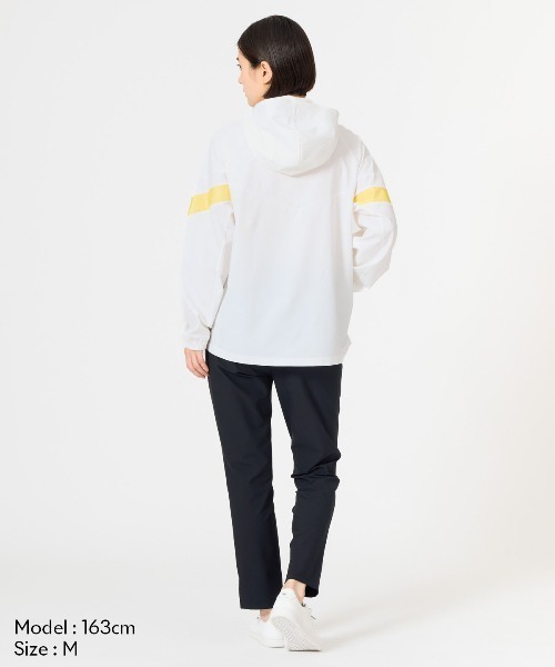 le coq sportif（ルコックスポルティフ）の「【ルコックスポルティフ】撥水/遮熱/ストレッチサンスクリーンクロスジャケット　ウィンドブレーカー（ナイロンジャケット・レディース・ネイビー/ピンク/ホワイト/ブルー・S/M/L/XL）」の7枚目の写真
