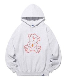 THUNDER BEAR HOODIE_LIGHT GREY(IK2DFMM401A)