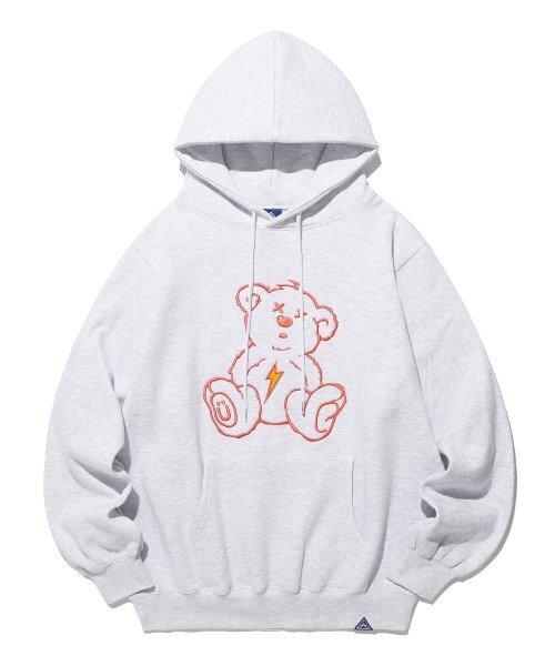ISTKUNST(イストクンスト)の「THUNDER BEAR HOODIE_LIGHT GREY(IK2DFMM401A)(パーカー・レディース・その他・S/M/L)」の1枚目の写真