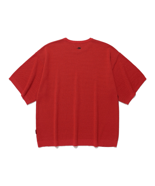 NICE GHOST CLUB(ナイスゴーストクラブ)の「GHOST EYES BIG BIG KNIT TEE_RED(NG2EMUK605A)(ニット/セーター・レディース・レッド・S/M/L)」の2枚目の写真