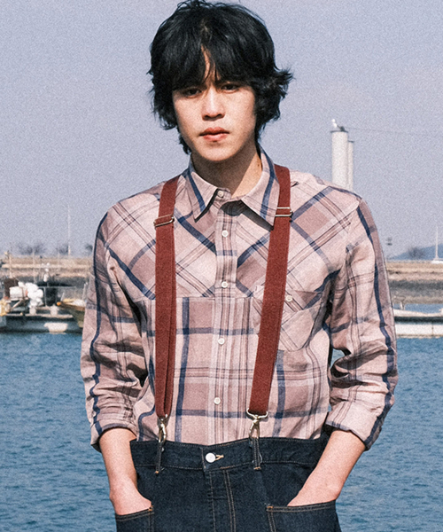 VDR（ブイディアール）の「LINEN SHIRTS [Lavender]（シャツ/ブラウス・メンズ・その他・M/L）」の2枚目の写真