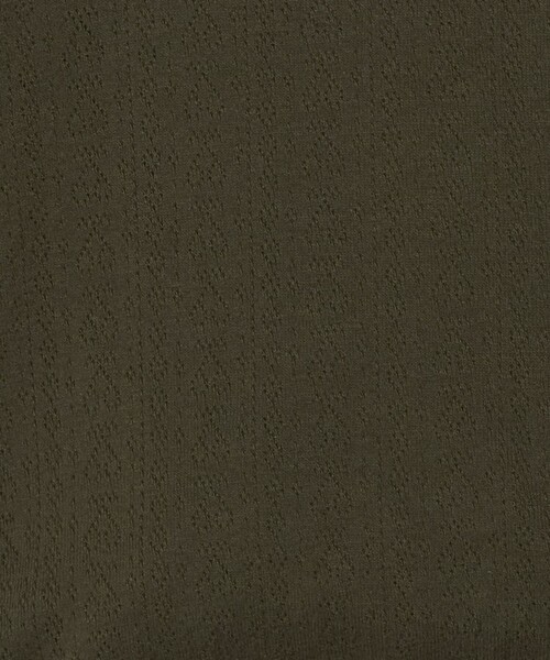 6（ロク）の「＜6(ROKU)＞パターンメッシュ カシュクール カーディガン（カーディガン/ボレロ・レディース・オリーブ/レッド・FREE）」の5枚目の写真