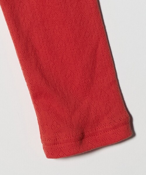 6（ロク）の「＜6(ROKU)＞パターンメッシュ カシュクール カーディガン（カーディガン/ボレロ・レディース・オリーブ/レッド・FREE）」の12枚目の写真