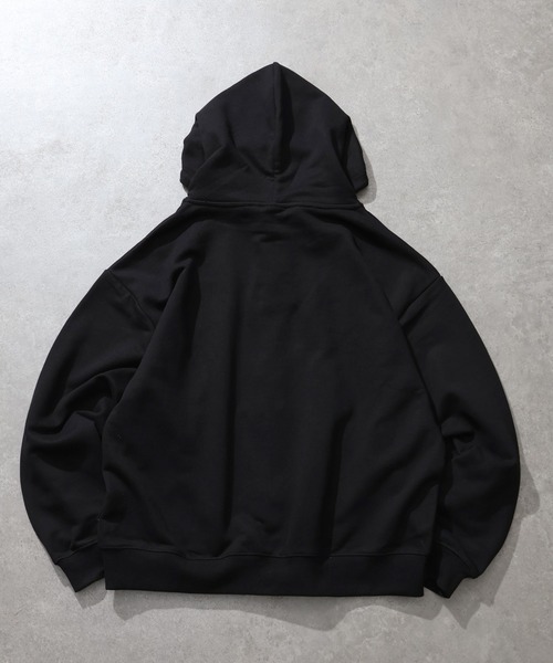 THRASHER（スラッシャー）の「【THRASHER/スラッシャー】裏毛 ロゴデザイン ジップアップパーカー※Sサイズのみショート丈デザイン※（パーカー・メンズ・ブラック系3/ピンク/アッシュグレー/ブラック系2/ブラック系1・XL/L/M/S-Short）」の9枚目の写真