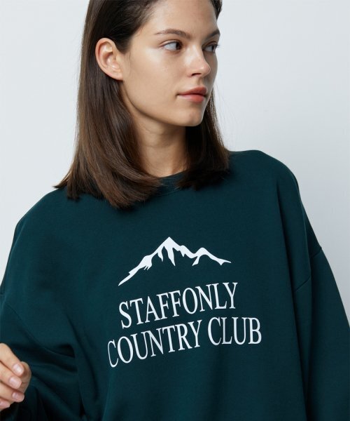 STAFF ONLY(スタッフオンリー)の「MOUNTAIN CC SWEATSHIRTS (GREEN)(スウェット・レディース・その他・M/L)」の1枚目の写真