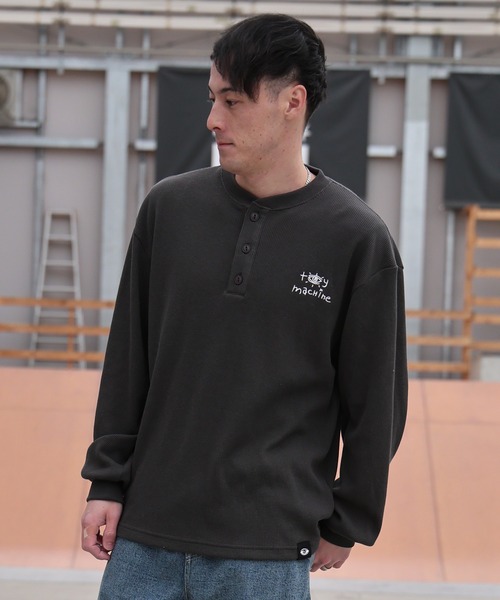 TOY MACHINE(トイ マシーン)の「TOY MACHINE/トイマシーン 長袖 Tシャツ ロンT サーマル ヘンリーネック MTMPGLT4(Tシャツ/カットソー・メンズ・オフホワイト/チャコールグレー・M/L/XL)」の9枚目の写真