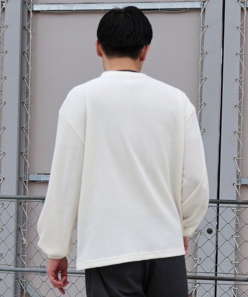 TOY MACHINE(トイ マシーン)の「TOY MACHINE/トイマシーン 長袖 Tシャツ ロンT サーマル ヘンリーネック MTMPGLT4(Tシャツ/カットソー・メンズ・オフホワイト/チャコールグレー・M/L/XL)」の4枚目の写真