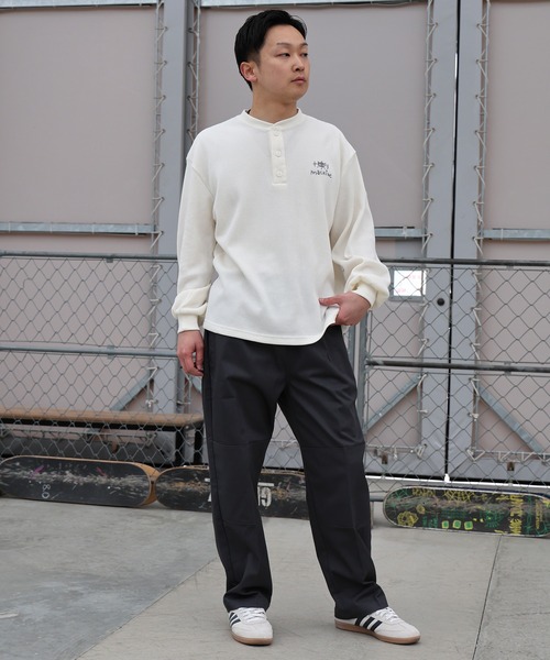 TOY MACHINE(トイ マシーン)の「TOY MACHINE/トイマシーン 長袖 Tシャツ ロンT サーマル ヘンリーネック MTMPGLT4(Tシャツ/カットソー・メンズ・オフホワイト/チャコールグレー・M/L/XL)」の5枚目の写真