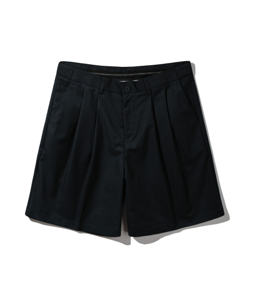BAKKEN（バッケン）の「サイドヒドゥンバンディングツーピンタックワイドハーフパンツ BK8903_ブラック（その他パンツ・メンズ・ブラック・FREE）」の2枚目の写真