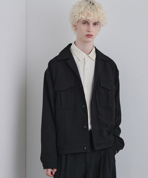 tk.TAKEO KIKUCHI（ティーケータケオキクチ）の「オフィサージャケット（ブルゾン・メンズ・ブラック/グレー系3・03/02）」の4枚目の写真