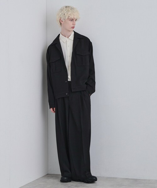 tk.TAKEO KIKUCHI（ティーケータケオキクチ）の「オフィサージャケット（ブルゾン・メンズ・ブラック/グレー系3・03/02）」の6枚目の写真