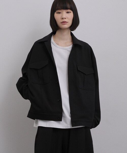 tk.TAKEO KIKUCHI（ティーケータケオキクチ）の「オフィサージャケット（ブルゾン・メンズ・ブラック/グレー系3・03/02）」の7枚目の写真