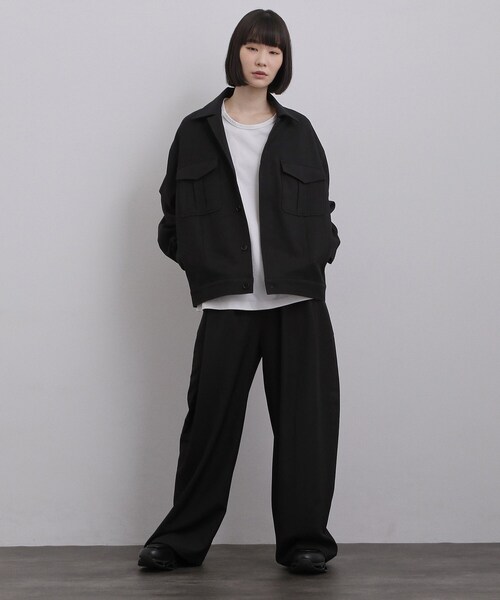 tk.TAKEO KIKUCHI（ティーケータケオキクチ）の「オフィサージャケット（ブルゾン・メンズ・ブラック/グレー系3・03/02）」の9枚目の写真