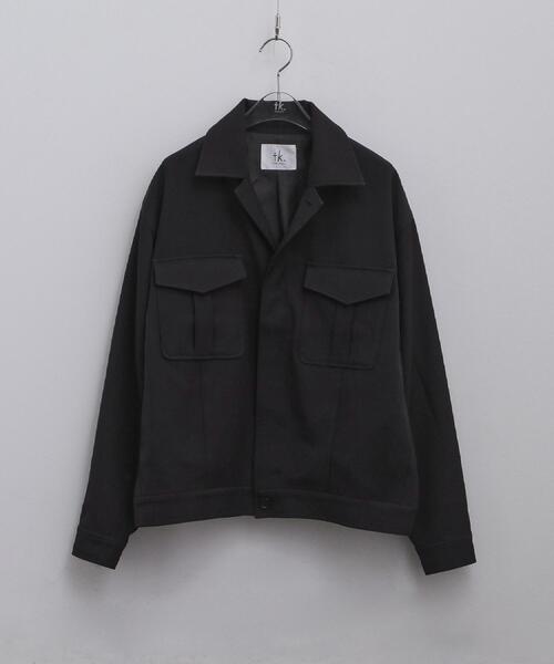 tk.TAKEO KIKUCHI（ティーケータケオキクチ）の「オフィサージャケット（ブルゾン・メンズ・ブラック/グレー系3・03/02）」の10枚目の写真