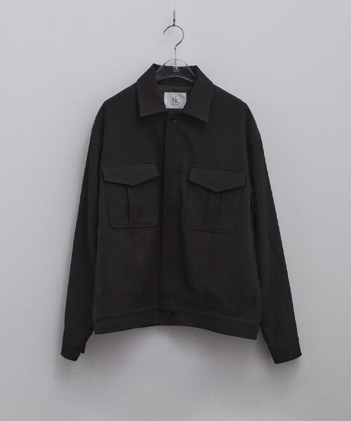 tk.TAKEO KIKUCHI（ティーケータケオキクチ）の「オフィサージャケット（ブルゾン・メンズ・ブラック/グレー系3・03/02）」の11枚目の写真