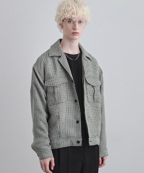 tk.TAKEO KIKUCHI（ティーケータケオキクチ）の「オフィサージャケット（ブルゾン・メンズ・ブラック/グレー系3・03/02）」の13枚目の写真