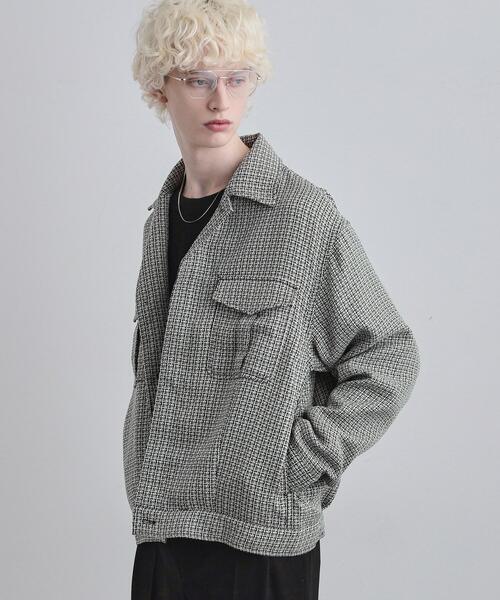 tk.TAKEO KIKUCHI（ティーケータケオキクチ）の「オフィサージャケット（ブルゾン・メンズ・ブラック/グレー系3・03/02）」の14枚目の写真