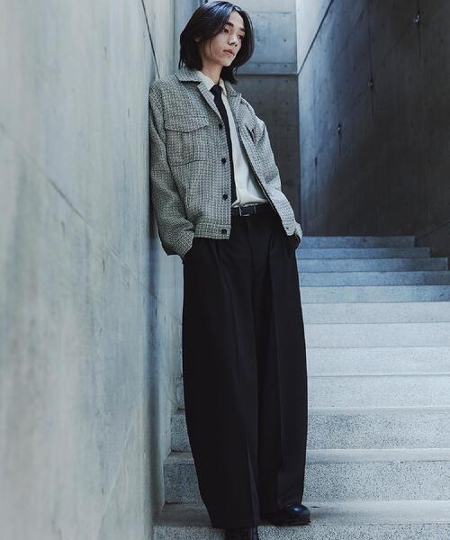 tk.TAKEO KIKUCHI（ティーケータケオキクチ）の「オフィサージャケット（ブルゾン・メンズ・ブラック/グレー系3・03/02）」の15枚目の写真