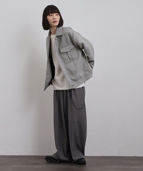 tk.TAKEO KIKUCHI（ティーケータケオキクチ）の「オフィサージャケット（ブルゾン・メンズ・ブラック/グレー系3・03/02）」の20枚目の写真