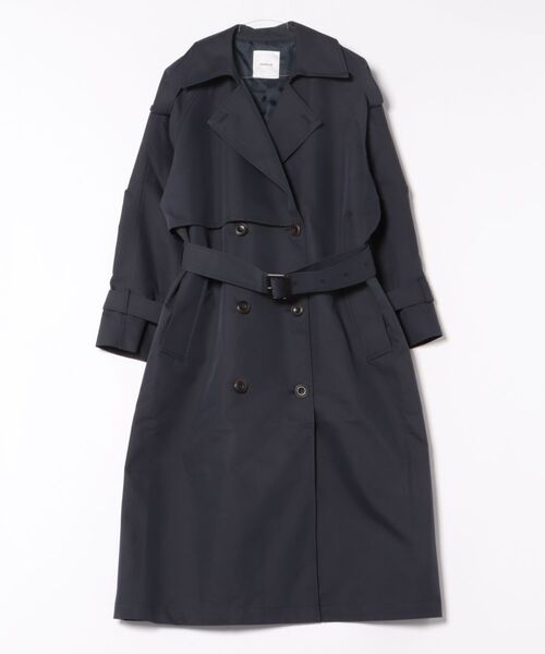 RAGEBLUE(レイジブルー)の「ツイルオーバートレンチコート(トレンチコート・レディース・ネイビー/ベージュ・FREE)」の2枚目の写真
