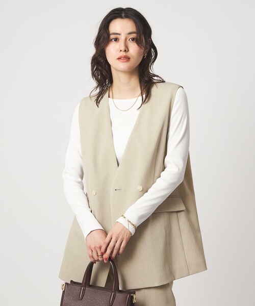 セール】［size SHORTあり］サラフール ノーラペル ジレ ストレッチ UV