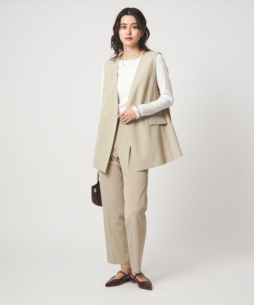 セール】［size SHORTあり］サラフール ノーラペル ジレ ストレッチ UV