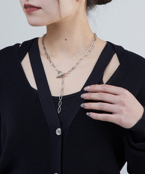 Lui's（ルイス）の「襟デザインVカーディガン（カーディガン/ボレロ・レディース・ブラック/グレイッシュベージュ/オレンジ・FREE）」の14枚目の写真