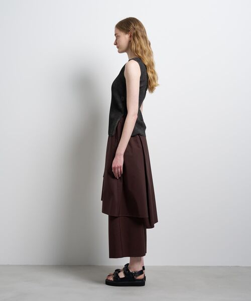 LANVIN en Bleu（ランバンオンブルー）の「シアーリブボートネックニット（ニット/セーター・レディース・ブラック/グレー/ライトパープル・38）」の9枚目の写真
