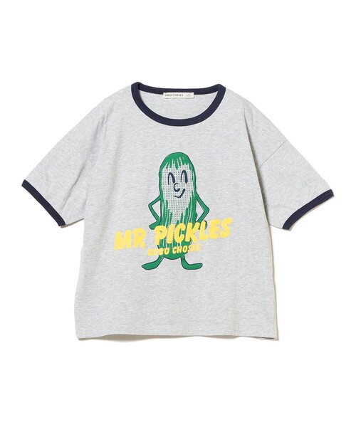 BOBO CHOSES（ボボショーズ）の「BOBO CHOSES / キッズ Mr Pickles Tシャツ 2026SS（2～9才）（Tシャツ/カットソー・キッズ・ブラック系その他2・4-5Y/6-7y/8-9y/2-3Y）」の2枚目の写真