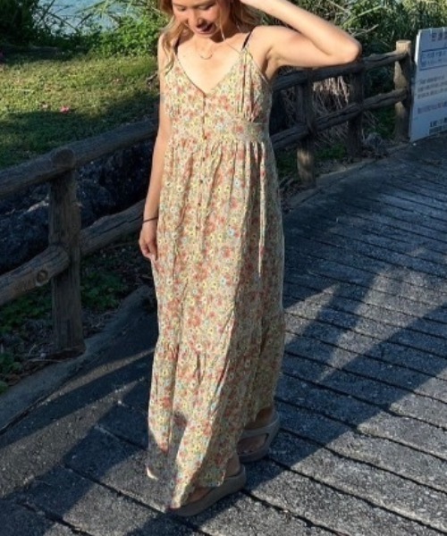 rip curl(リップカール)の「【RIPCURL/リップカール】L SEA OF DREAMS MAXI DRESS レギュラーフィット マルチフラワープリント マキシ丈 ロングワンピースドレス(ドレス・レディース・マルチ・SMALL)」の1枚目の写真